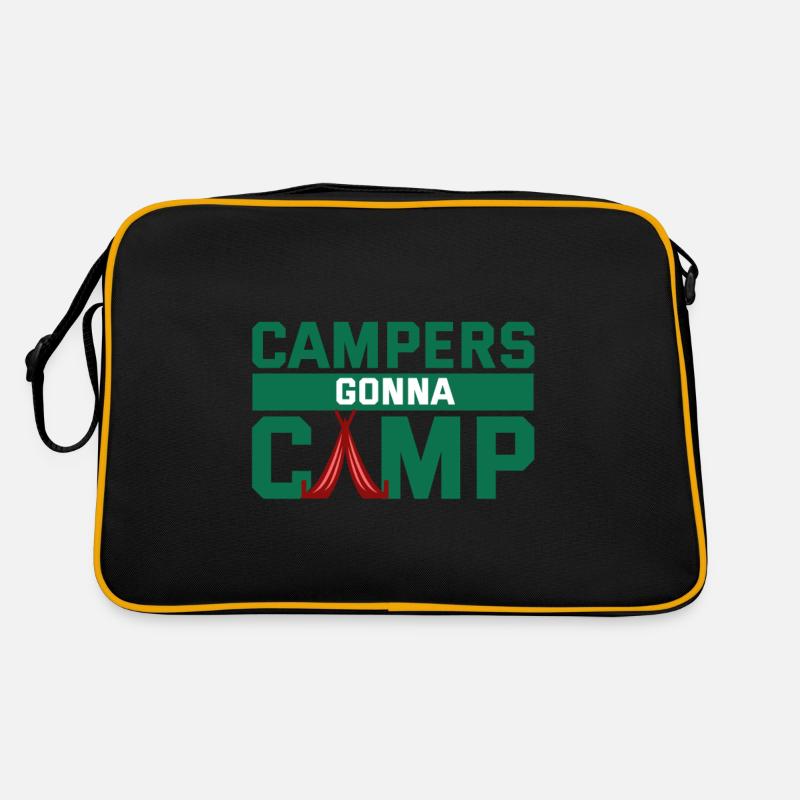 Camper auf dem Weg ins Camp Retro Tasche