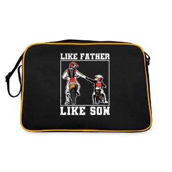 Comme le père donc le fils Moto Cross Braaap Dirt - Sac Retro - noir/or - Dos