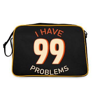 J’ai 99 problèmes - Sac Retro - noir/or - Dos