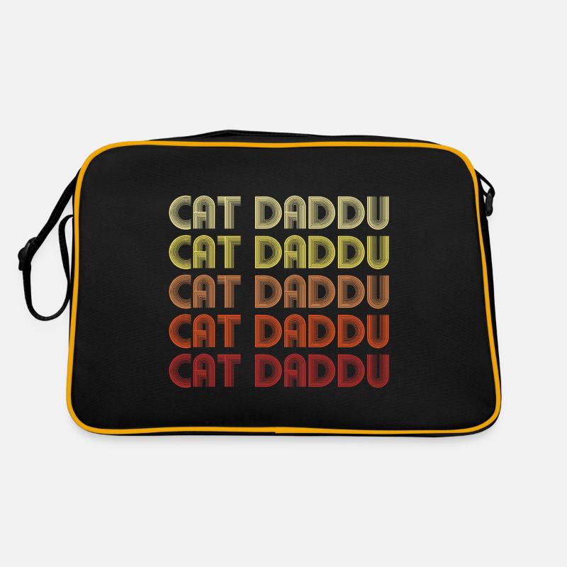 Cat Daddu - Retro Tasche - Schwarz/Gold