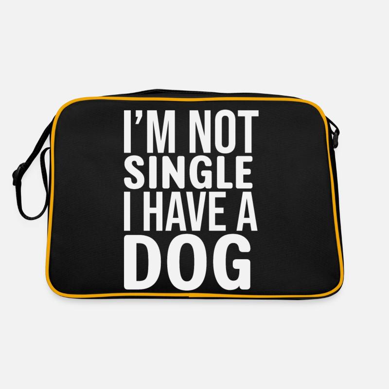 Je n’ai pas de chien - Sac Retro - noir/or