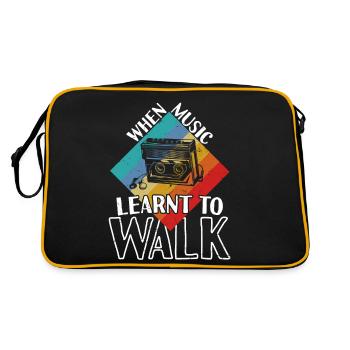 Music Learnt To Walk Walkman - Retro Bag - black/gold - Back