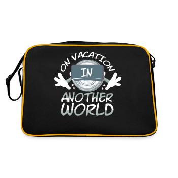 Vacation In Another World - Retro Bag - black/gold - Back