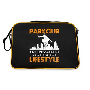 Le parkour n’est pas seulement un sport, c’est un coffre-fort de style de vie - Sac Retro - noir/or - Dos