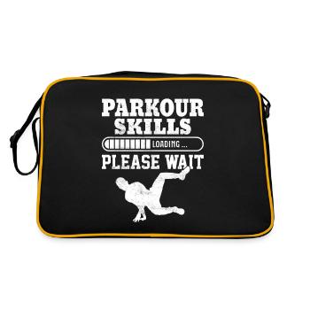 Parkour Skills Chargement ... S’il vous plaît attendre Runnin gratuit - Sac Retro - noir/or - Dos