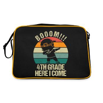 Fourth Grade Teachers for Back to School - Retro Bag - black/gold - Back