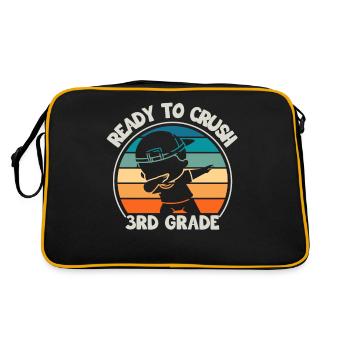 Third Grade Teachers For Back to School - Retro Bag - black/gold - Back