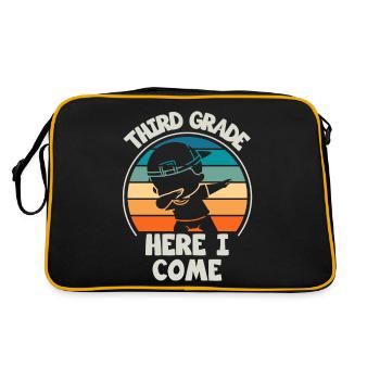 Third Grade Teachers For Back to School - Retro Bag - black/gold - Back