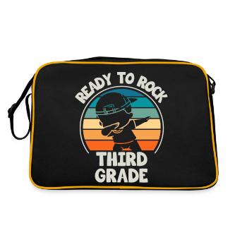 Third Grade Teachers For Back to School - Retro Bag - black/gold - Back