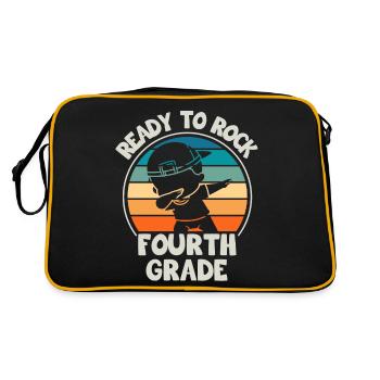 Fourth Grade Teachers for Back to School - Retro Bag - black/gold - Back