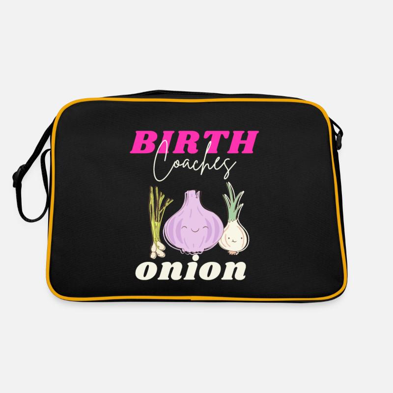 Arbeitstrainer Geburtstrainer Doula Union Lustige Wortspiele Retro Tasche