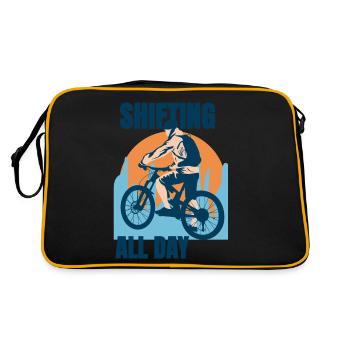 Changement de vitesse du vélo - Sac Retro - noir/or - Dos