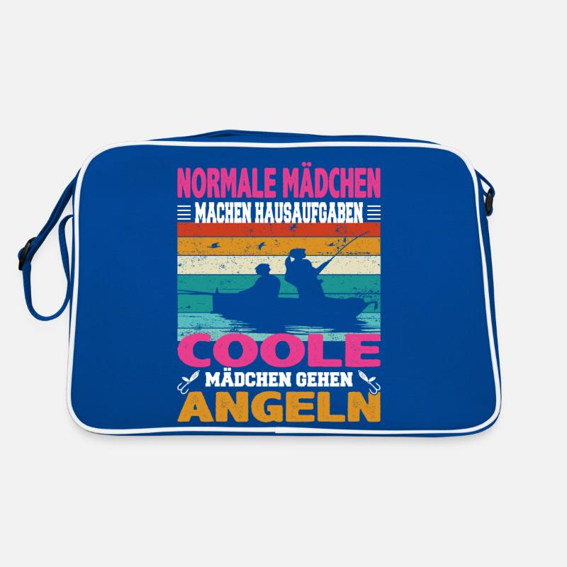 Normale Mädchen machen Hausaufgaben coole Mädchen Retro Tasche