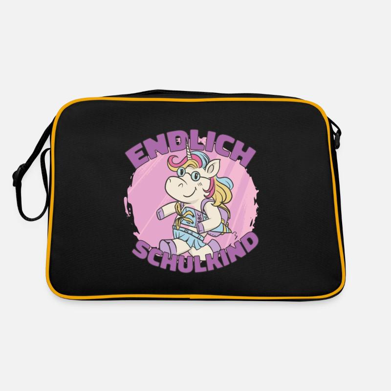 Endlich Schulkind Endlich Schulkind Geschenk Inspi Retro Tasche