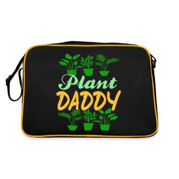 Plant Daddy Awesome Gardening Design For Dad's - Retro Bag - black/gold - Back
