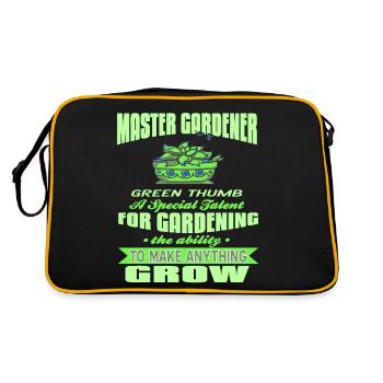 Green Thumb Un talent spécial pour le jardinage présent - Sac Retro - noir/or - Dos