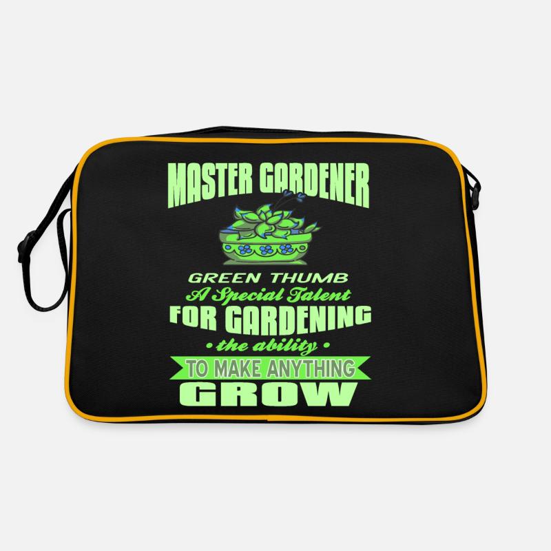 Green Thumb A Special Talent For Gardening Present Retro Bag