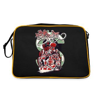 Hip Hop Raver Sprayer - Sac Retro - noir/or - Dos