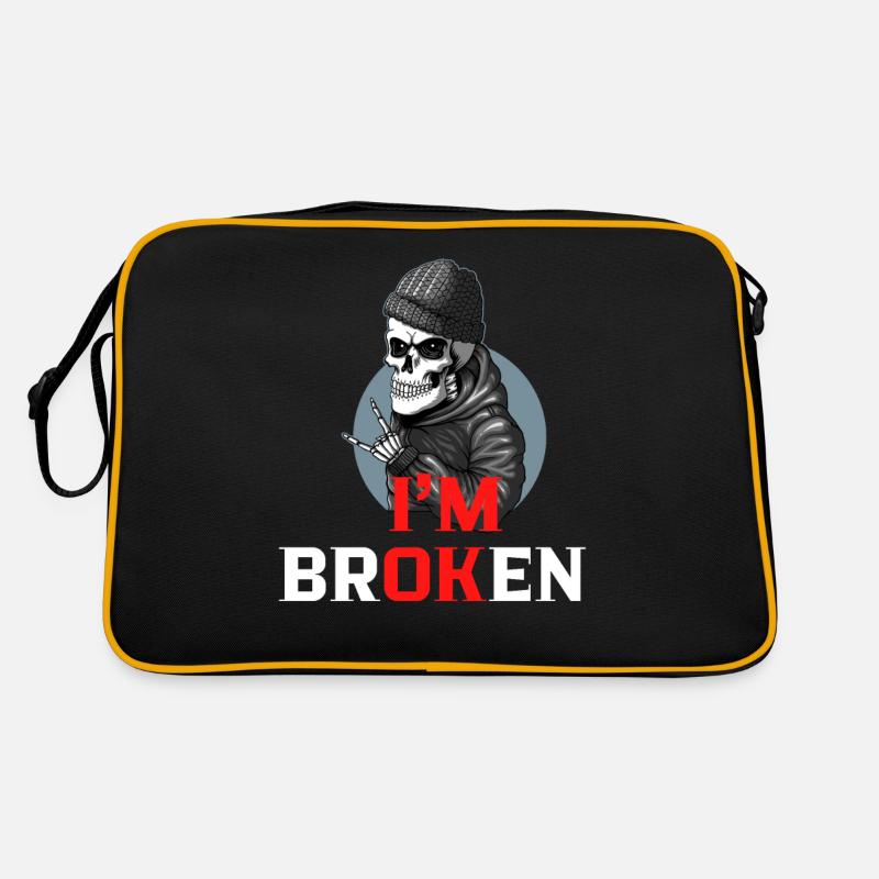 I am Broken Retro Tasche