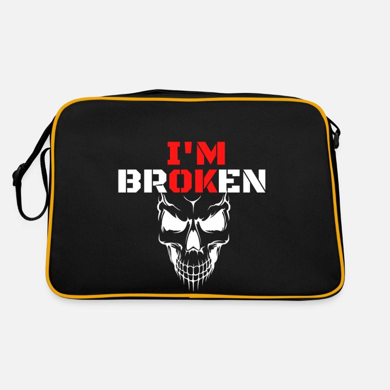 I am Broken Retro Tasche