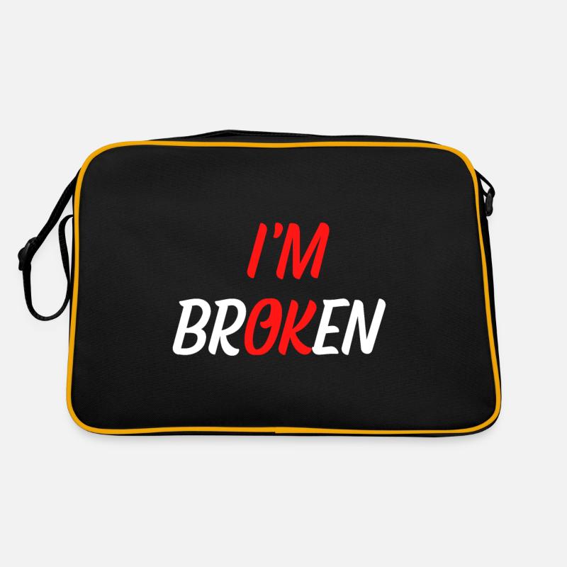 I am Broken Retro Tasche
