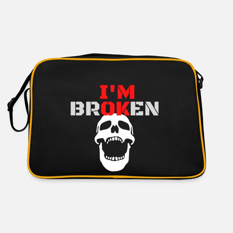 I am Broken Retro Tasche