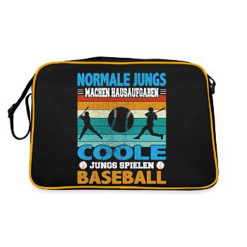 Les gars normaux font des devoirs jeux cool - Sac Retro - noir/or - Dos