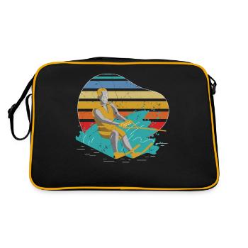 Water Skiing Summer Fun - Retro Bag - black/gold - Back