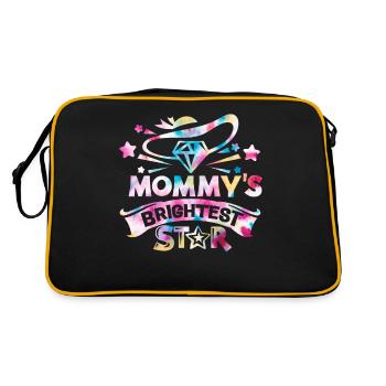 L’étoile la plus brillante de maman retour à l’école - Sac Retro - noir/or - Dos