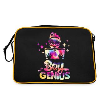 Boy Genius Back to School - Retro Bag - black/gold - Back