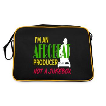 Je suis un producteur d’afrobeat pas un juke-box génial - Sac Retro - noir/or - Dos