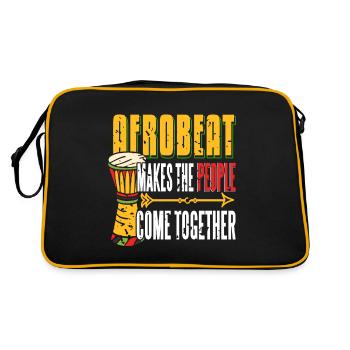 L’afrobeat vintage fait que les gens se rassemblent - Sac Retro - noir/or - Dos