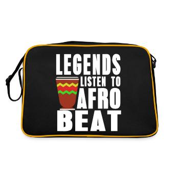 Les légendes écoutent l’afrobeat Awesome Afro T-Shirt - Sac Retro - noir/or - Dos