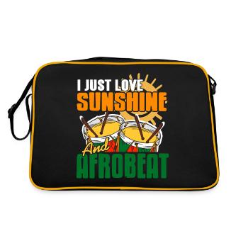 J’adore sunshine & afrobeat t-shirt génial - Sac Retro - noir/or - Dos