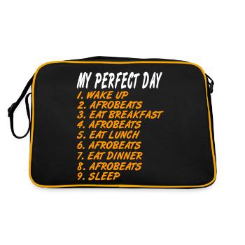 Drôle d’afrobeat Lover My Perfect Day T-Shirt - Sac Retro - noir/or - Dos