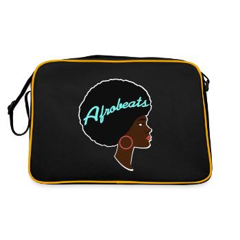 Afrobeats Awesome Afro Lady Afrobeats T-Shirt - Sac Retro - noir/or - Dos