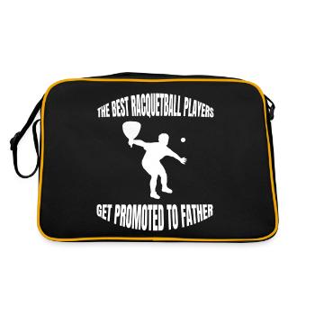 Racquetball Papa Squash Papa Squash Game Père - Sac Retro - noir/or - Dos