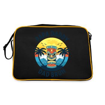 Papa Daddy Dad Bruh - Sac Retro - noir/or - Dos