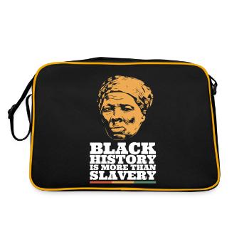 Black History is More than Slavery - Retro Bag - black/gold - Back