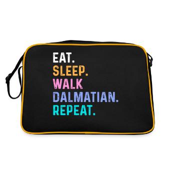 Manger Sleep Walk Dalmatian Répéter - Sac Retro - noir/or - Dos