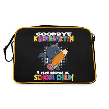 Au revoir la maternelle Je suis un écolier maintenant! - Sac Retro - noir/or - Dos