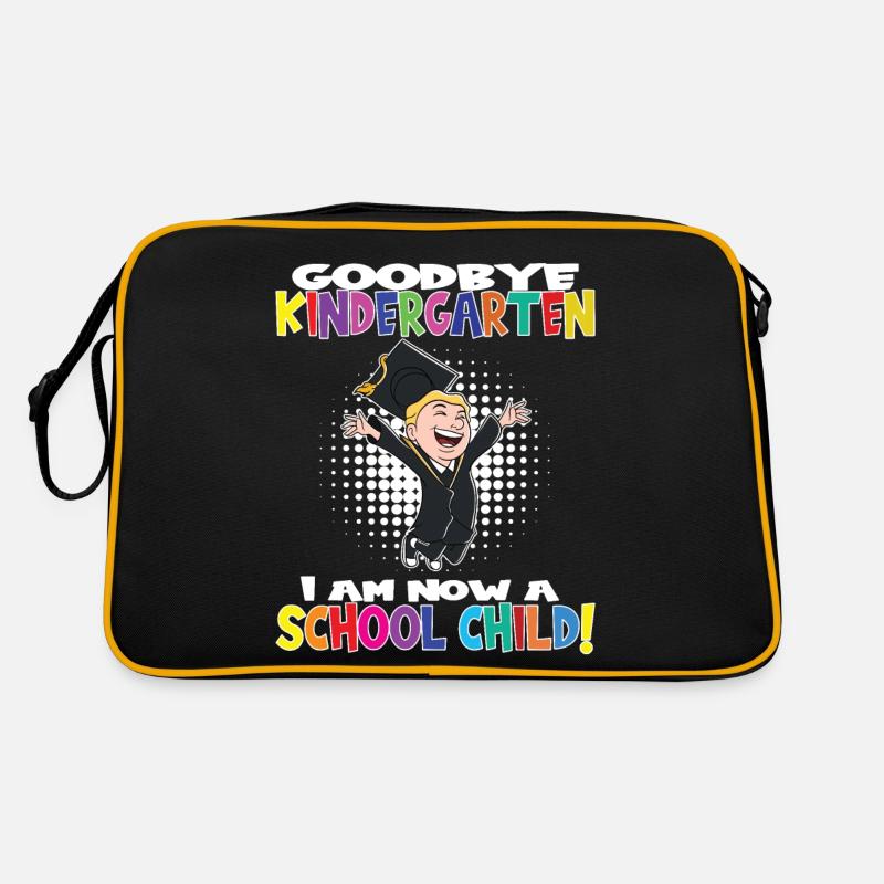 Goodbye Kindergarten I Am A Schoolchild Now! Retro Tasche
