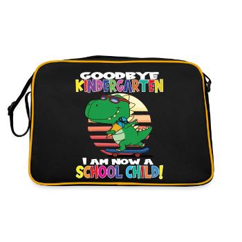 Au revoir la maternelle Je suis un écolier maintenant! - Sac Retro - noir/or - Dos