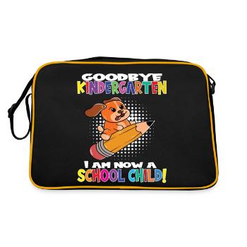 Au revoir la maternelle Je suis un écolier maintenant! - Sac Retro - noir/or - Dos
