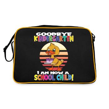 Au revoir la maternelle Je suis un écolier maintenant! - Sac Retro - noir/or - Dos