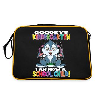 Au revoir la maternelle Je suis un écolier maintenant! - Sac Retro - noir/or - Dos