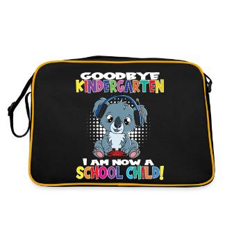 Au revoir la maternelle Je suis un écolier maintenant! - Sac Retro - noir/or - Dos