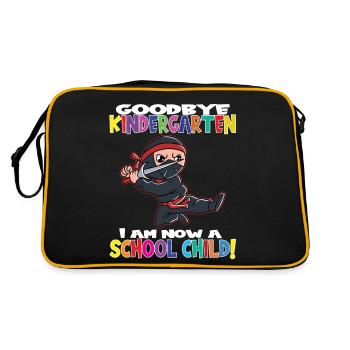 Au revoir la maternelle Je suis un écolier maintenant! - Sac Retro - noir/or - Dos