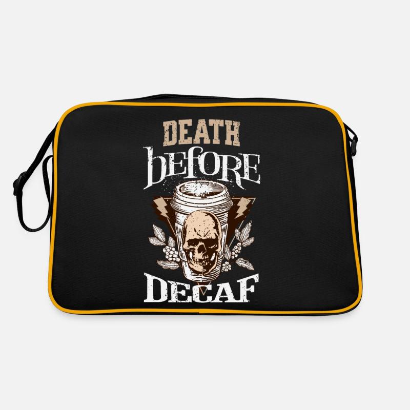 Death Before Decaf Retro Bag