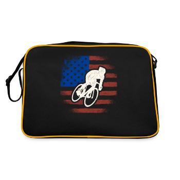 Vintage Cycling Cycle Team Player Sports Fan US - Sac Retro - noir/or - Dos
